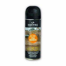 Bombe de marquage pro marker non fluo peinture permanente - 8 à 12 mois - 3 coloris